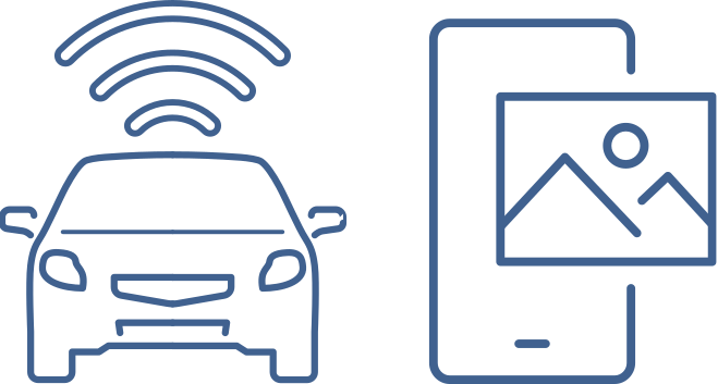 Simple line‑style icon of a computer monitor displaying a ‘Sign Up’ button, with a cursor pointing toward it to indicate an online registration action.